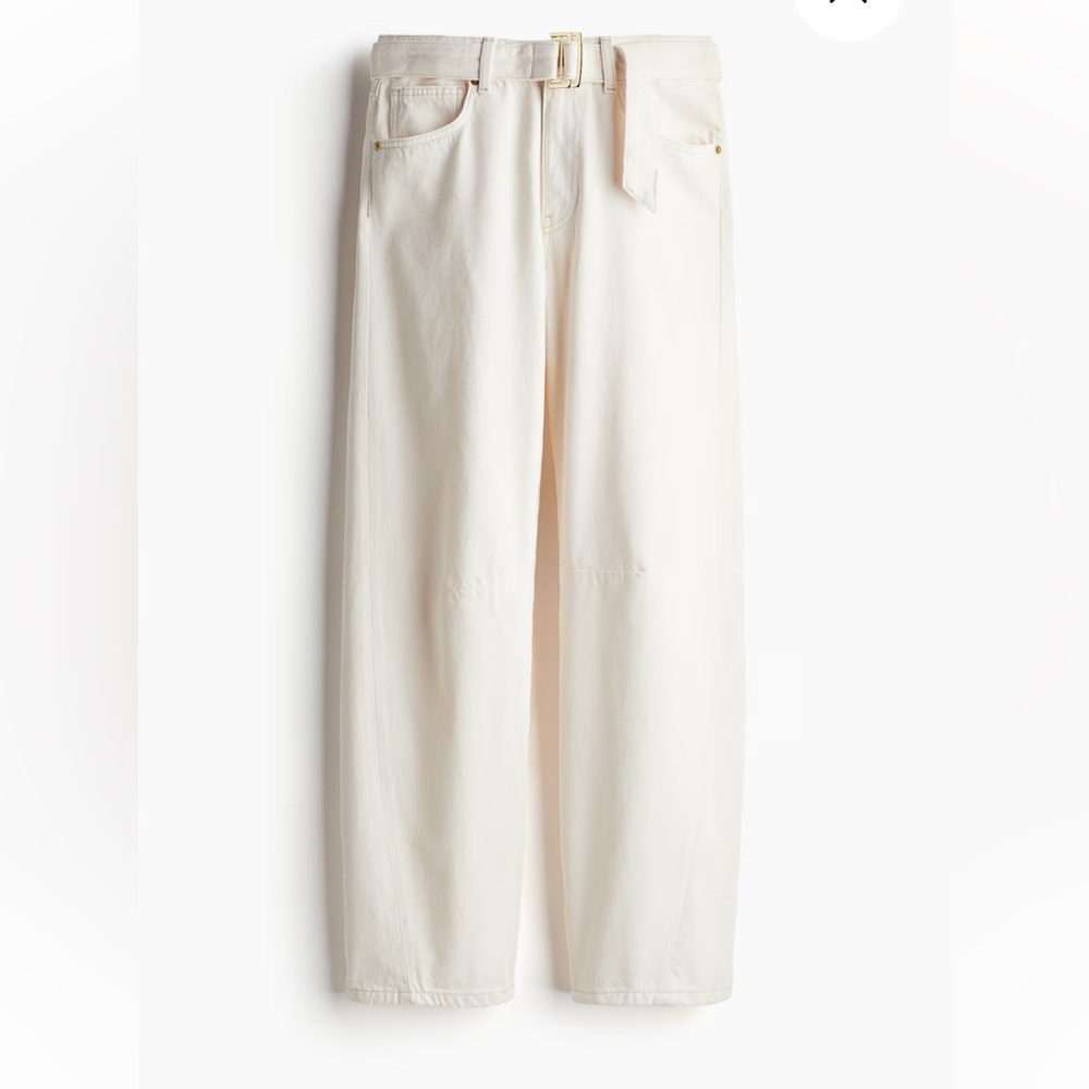 H&M High Rise Barrel Jean